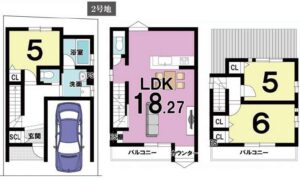 ２号地間取